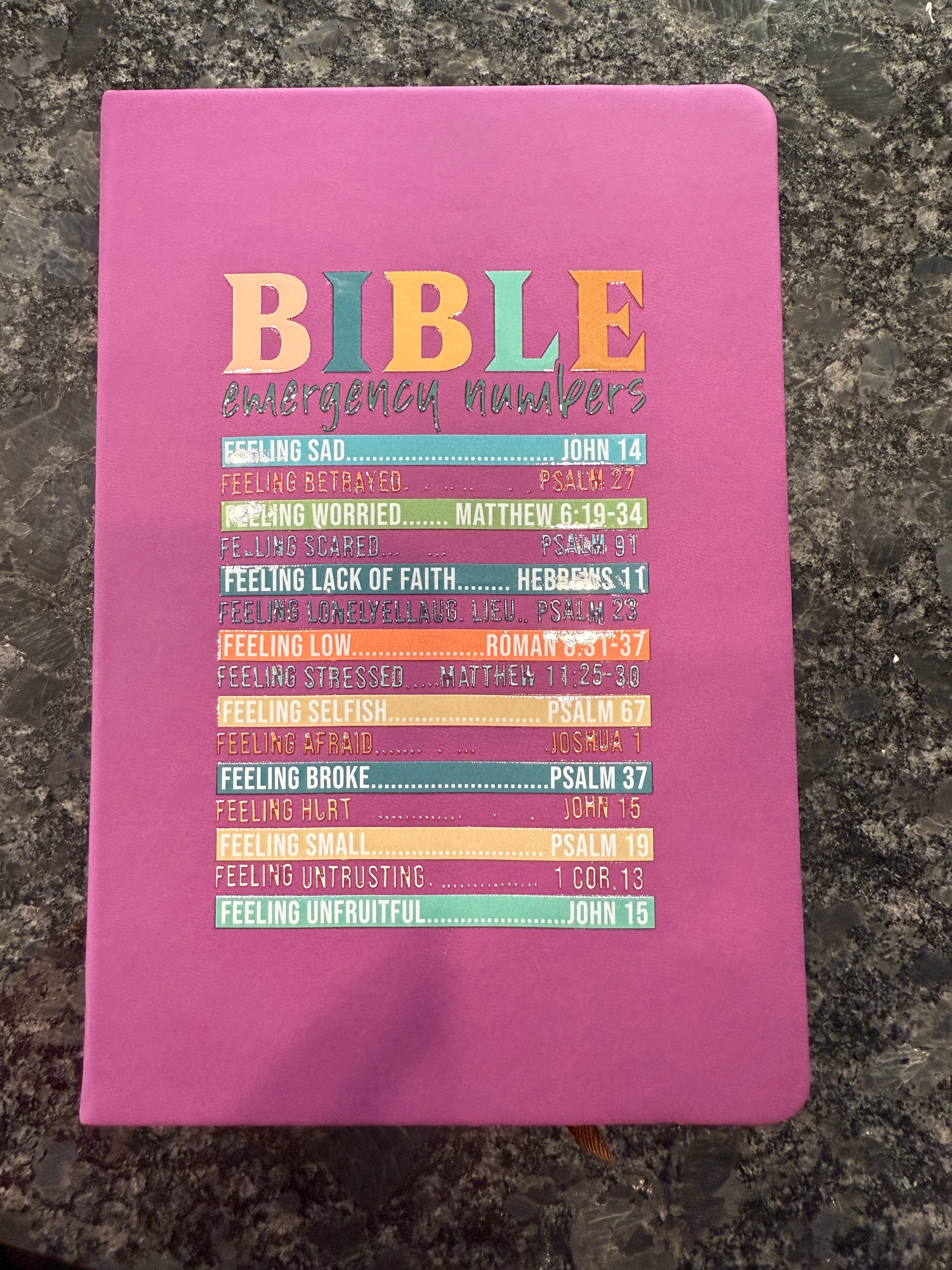 “Bible Emergency Numbers” A5 Journal – Christian Notebook for Prayer, Study & Encouragement ✨