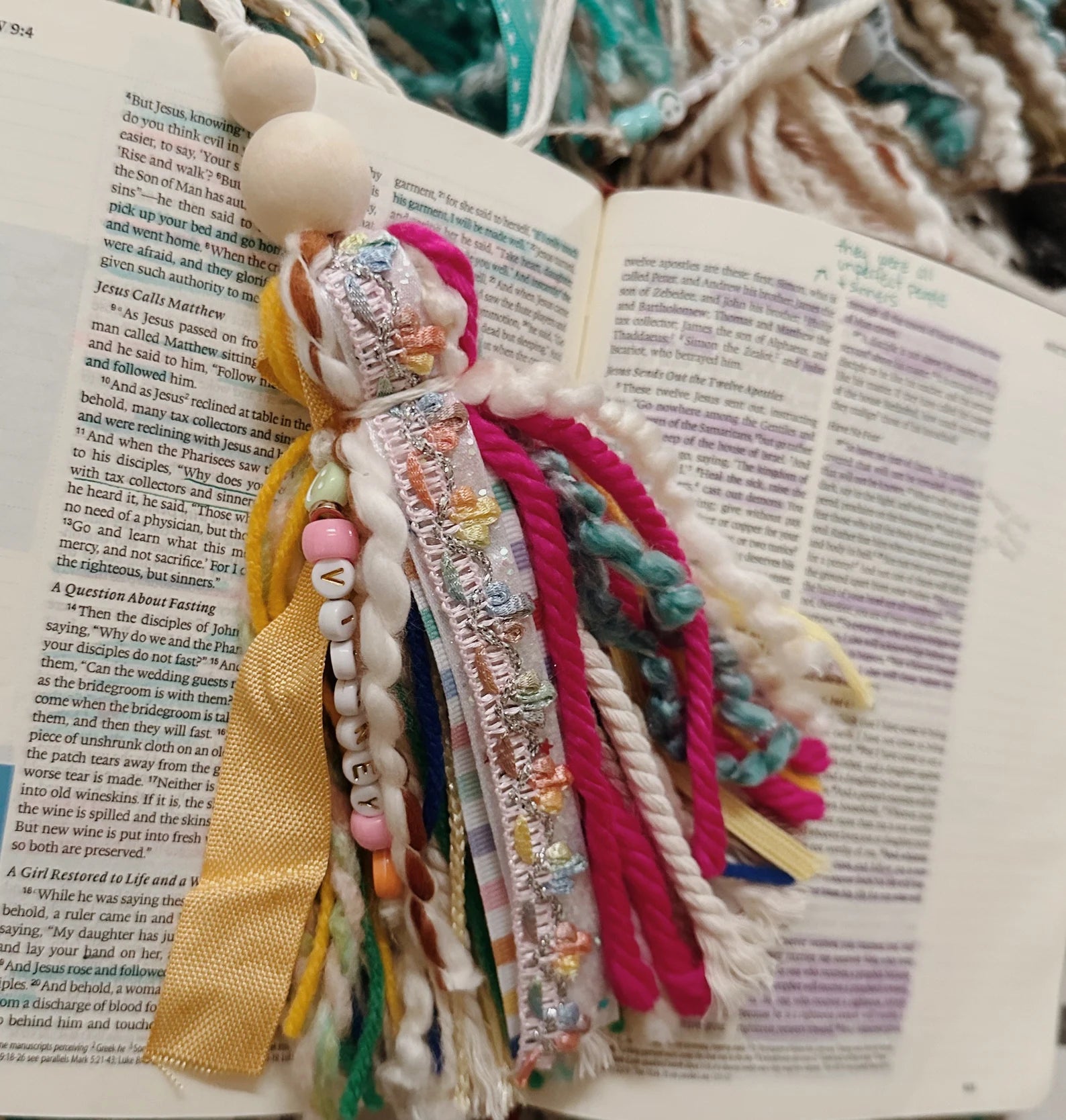Custom Bible Tassel Bookmark – Handmade Christian Gift for Women, Bible Journaling & Prayer