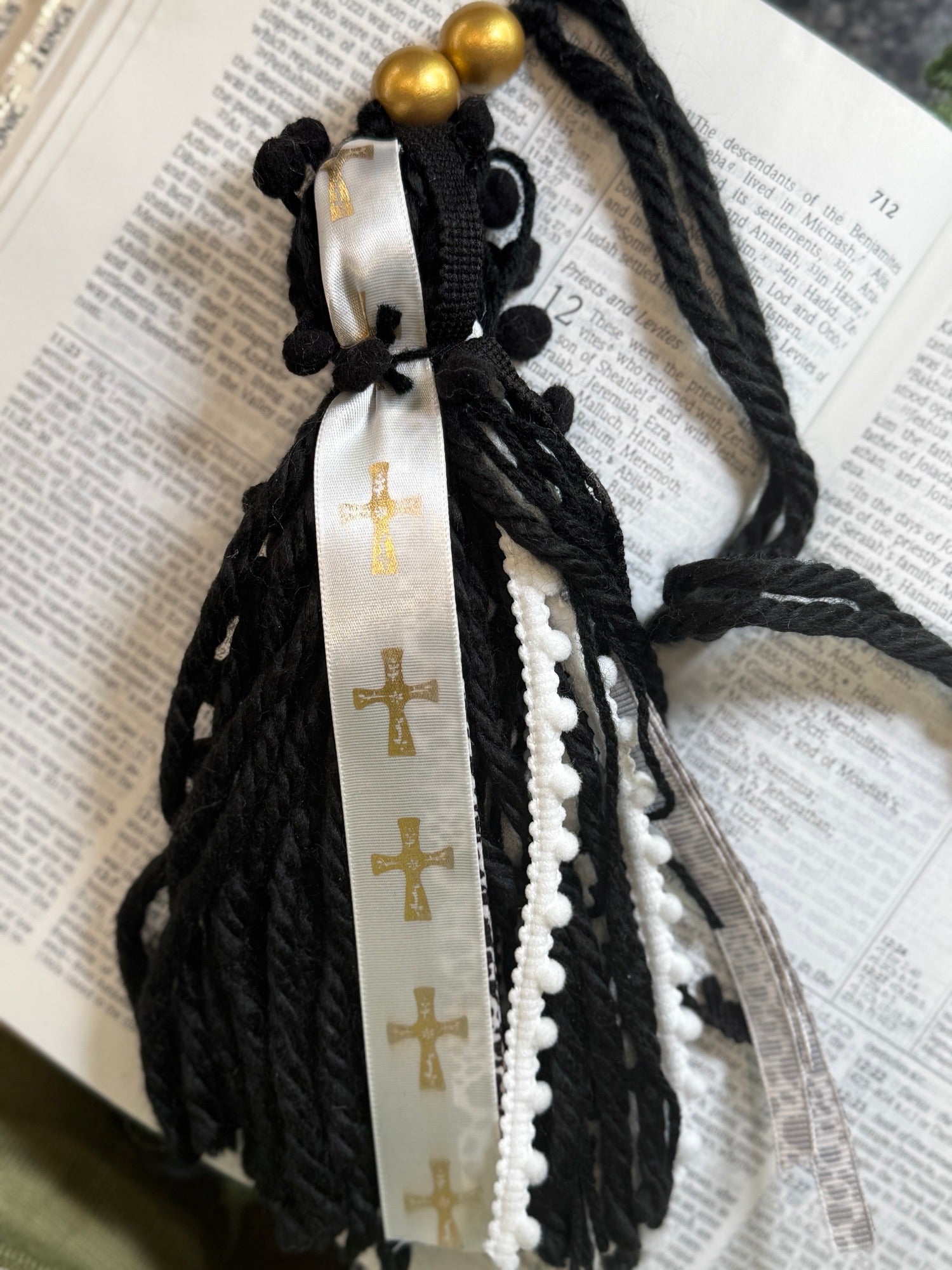 Custom Bible Tassel Bookmark – Handmade Christian Gift for Women, Bible Journaling & Prayer