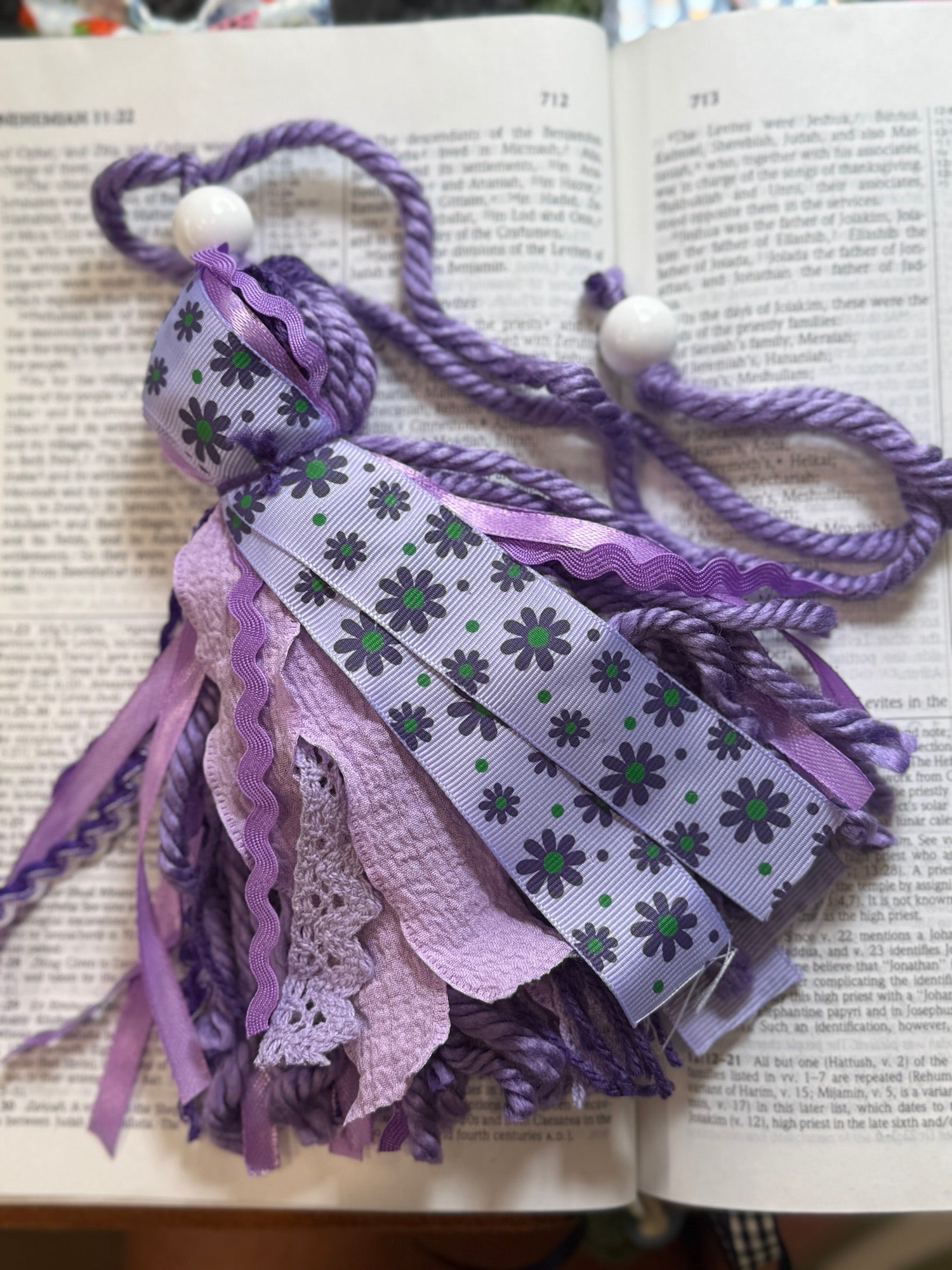 Custom Bible Tassel Bookmark – Handmade Christian Gift for Women, Bible Journaling & Prayer