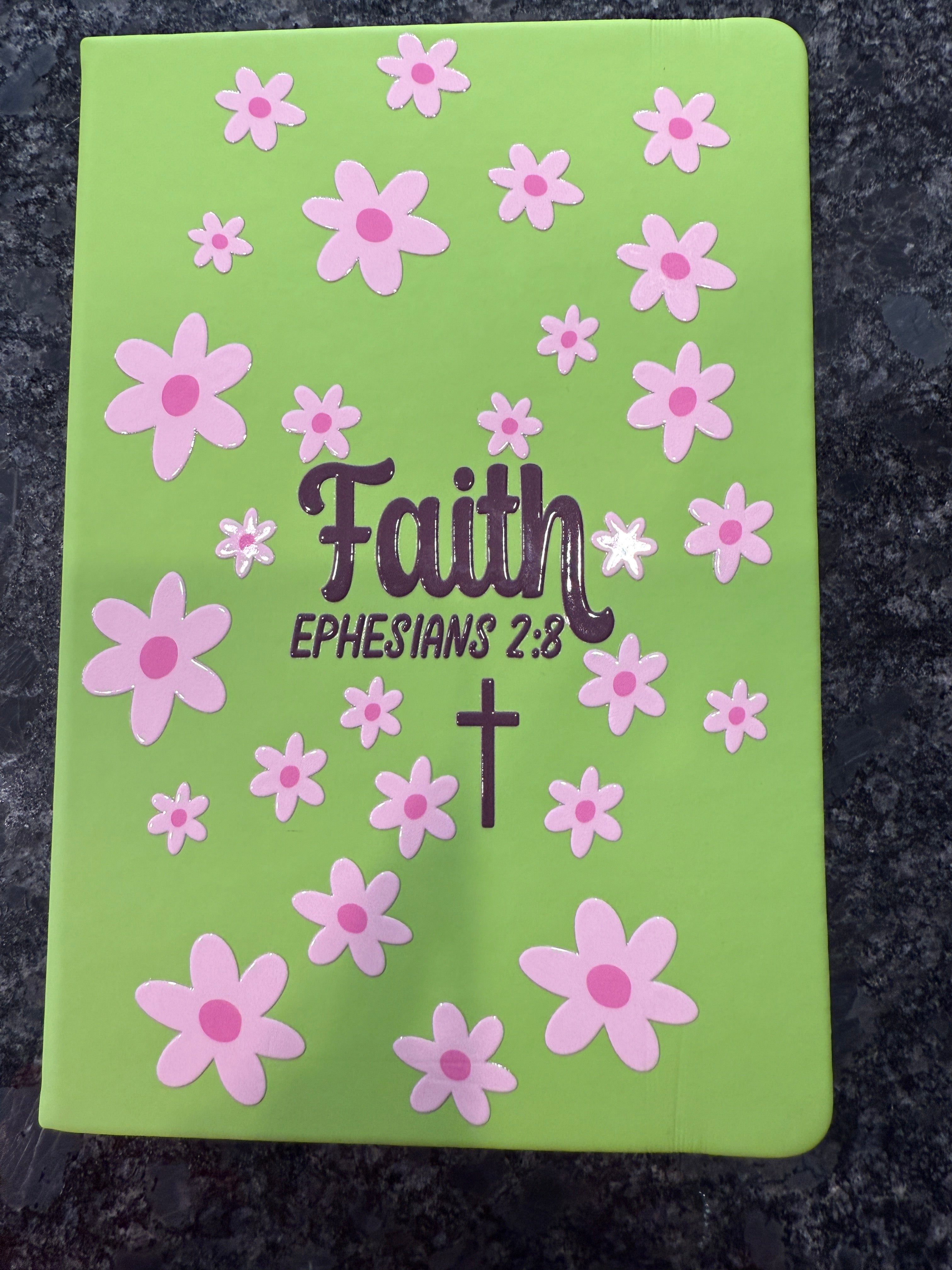 “Faith – Ephesians 2:8” A5 Journal – Christian Notebook for Prayer, Bible Study & Daily Reflections ✨