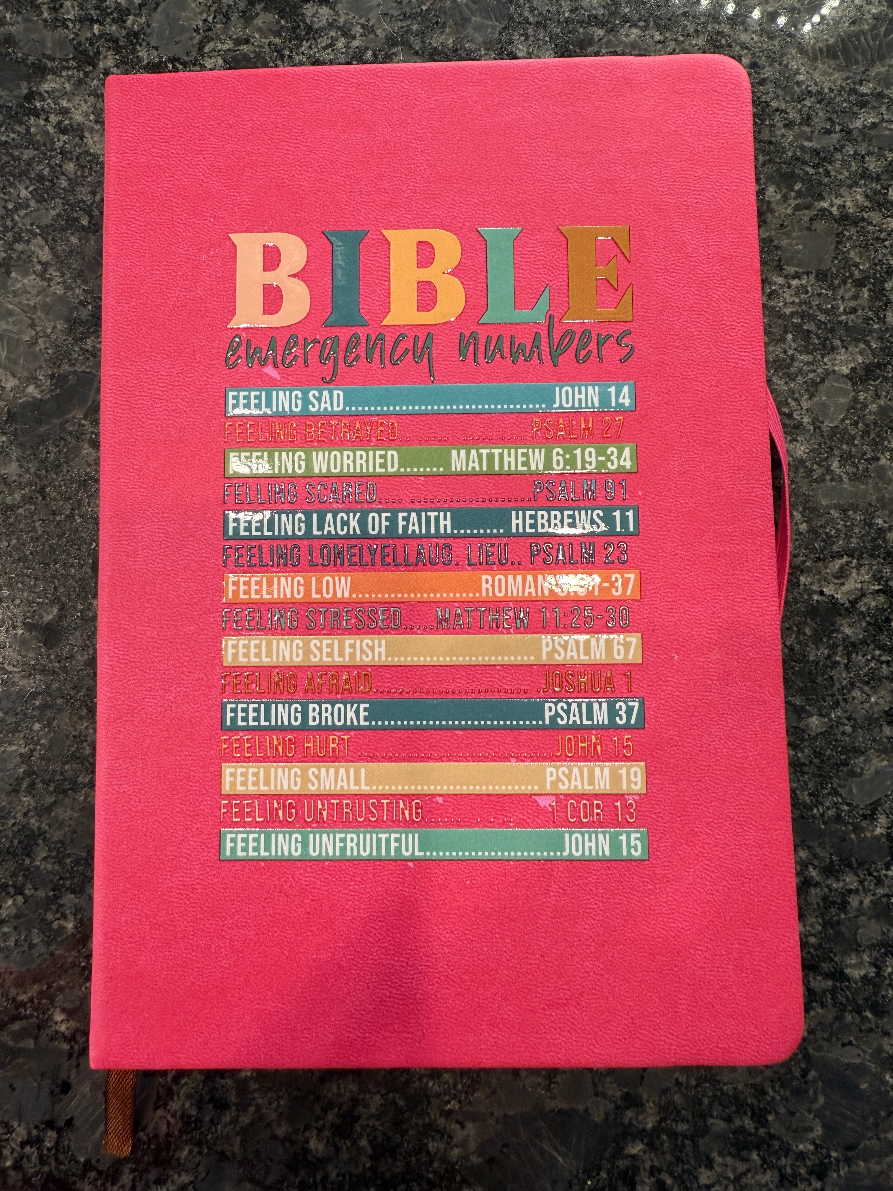 “Bible Emergency Numbers” A5 Journal – Christian Notebook for Prayer, Study & Encouragement ✨