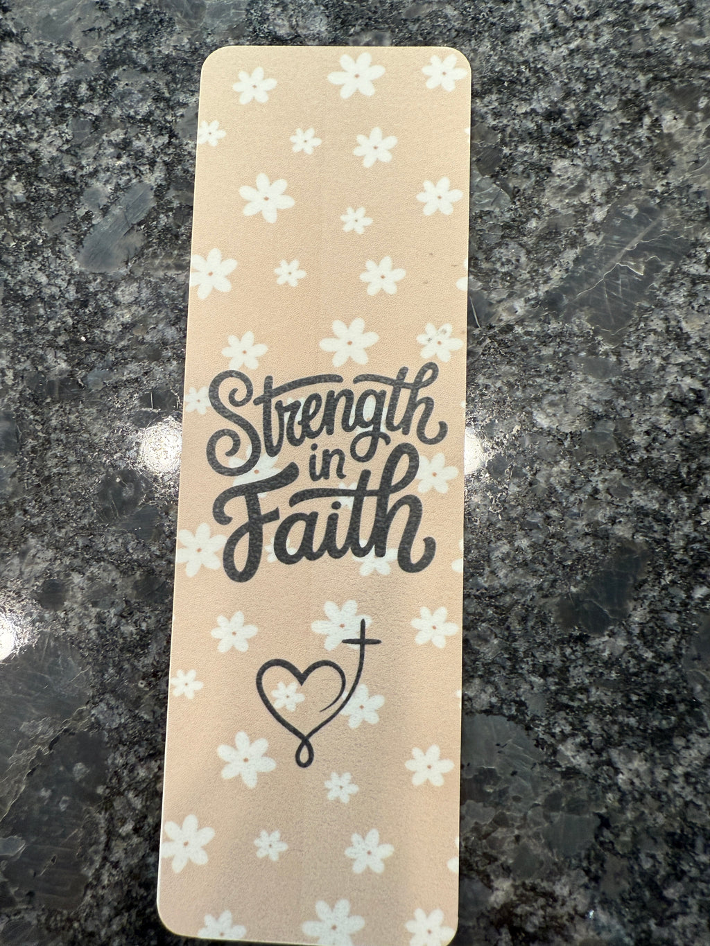 “Strength in Faith” Double-Sided Bookmark – Christian Scripture Bookmark for Bibles, Journals & Books ✨📖