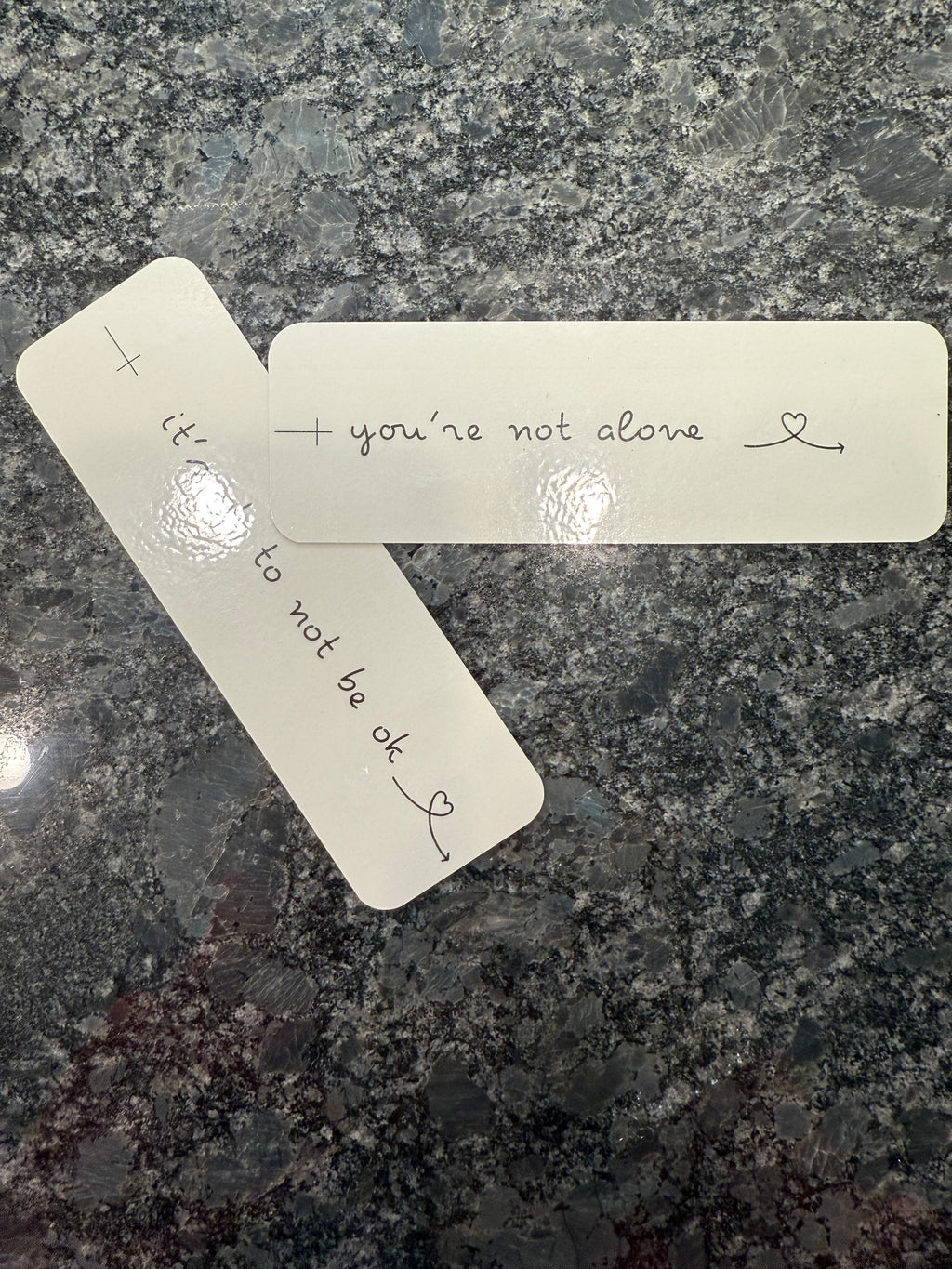“It’s OK to Not Be OK” Double-Sided Bookmark – Inspirational Mental Health & Faith Bookmark for Books, Bibles & Journals ✨💙📖