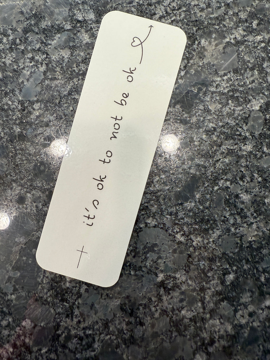 “It’s OK to Not Be OK” Double-Sided Bookmark – Inspirational Mental Health & Faith Bookmark for Books, Bibles & Journals ✨💙📖