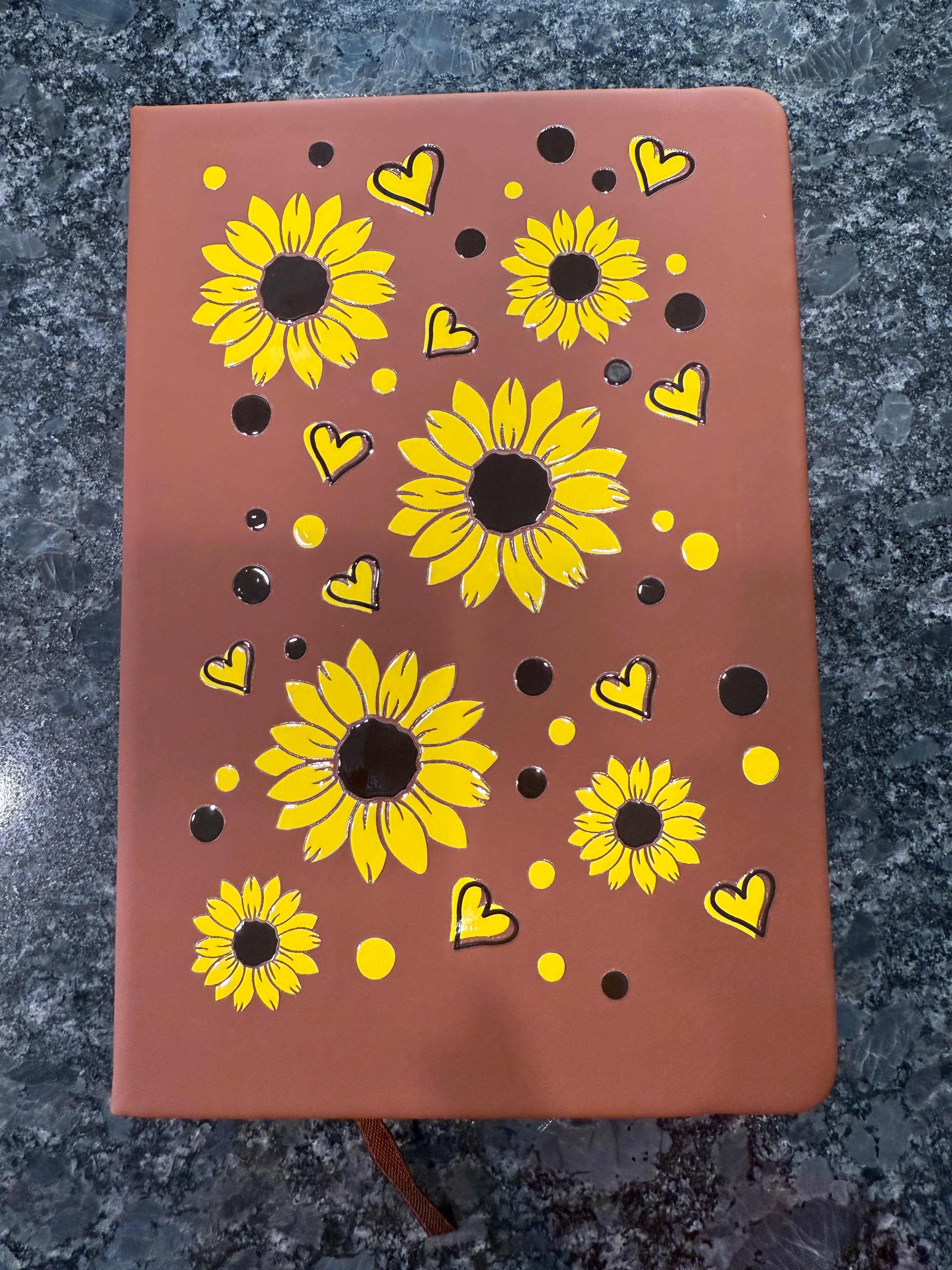 Sunflower Decor A5 Journal – Bright & Cheerful Notebook for Journaling, Notes & Faith 🌻✨